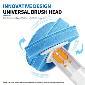 360-degree rotating head reaches tight crevices for thorough cleaning