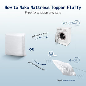 SOPAT machine-washable topper for easy care and freshness