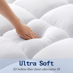 SOPAT deep-pocket topper fits mattresses from 8 to 21 inches