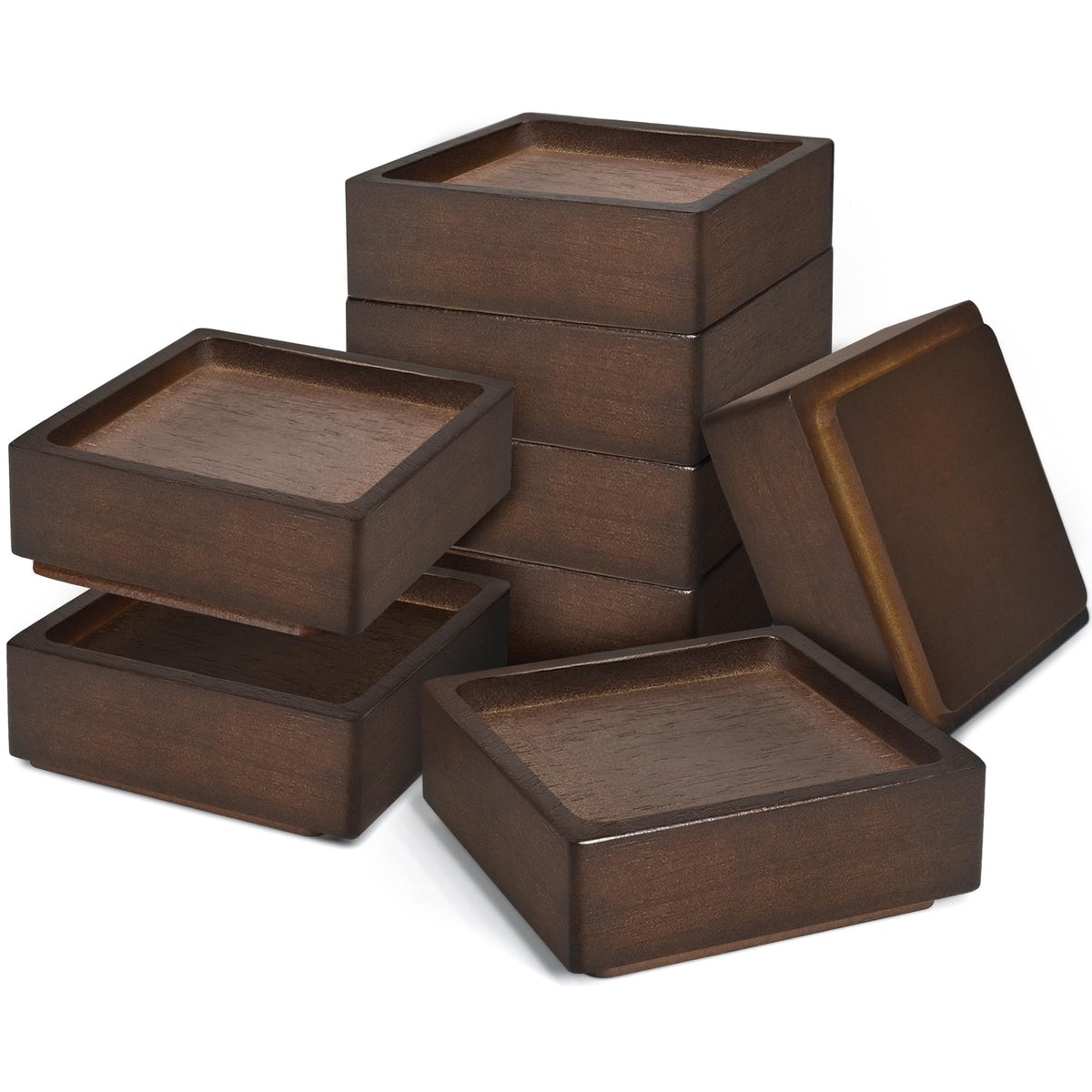 Sopicoz wood bed risers provide a stable base for furniture.