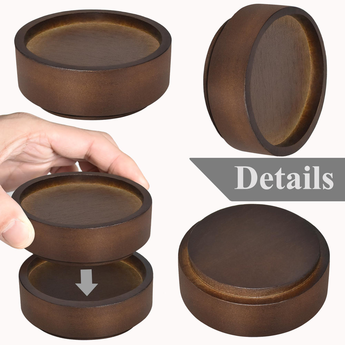 Sopicoz stackable 2 inch risers enabling mid-height elevation