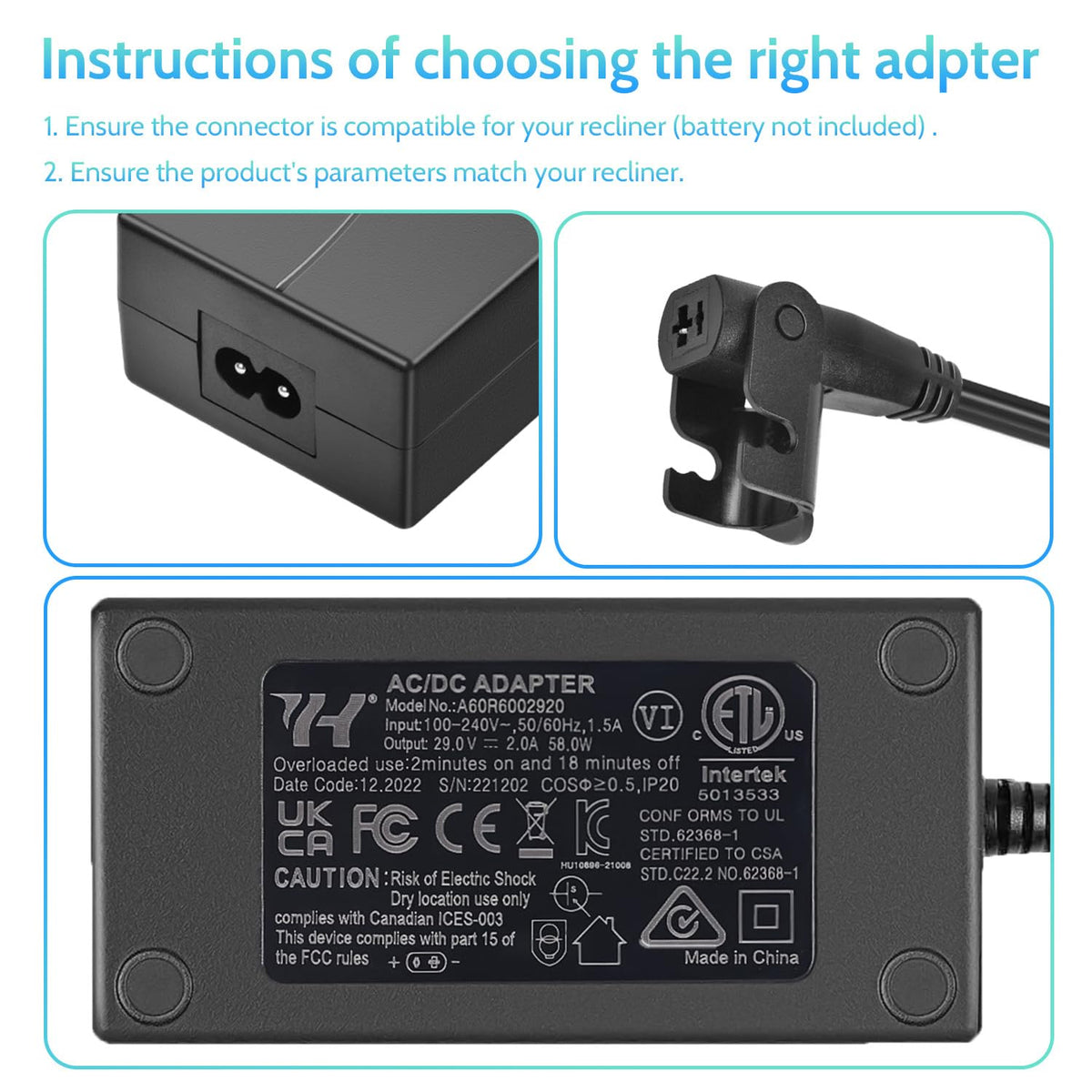 Sopito 4ft extension cord extends reach for couch setups.