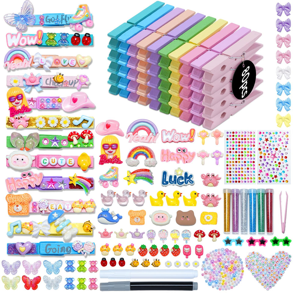 Sopito Cheer Pins spirit clips on wooden base, sturdy for uniforms and backpacks