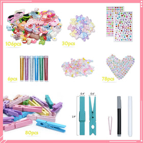 Rhinestone stickers and beads spark sparkling team accessories