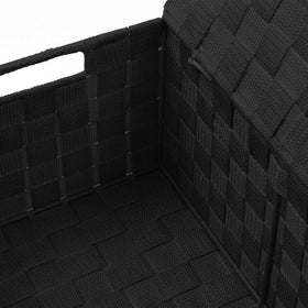 Sorbus basket in a closet, practical organization solution.