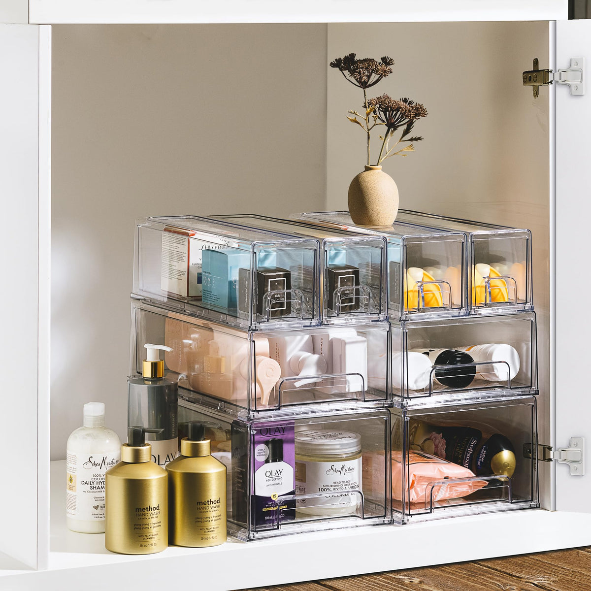 Sorbus bathroom and office drawers keeping items organized and accessible
