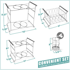 Sorbus Buffet Caddy silverware holders organize utensils for effortless serving.