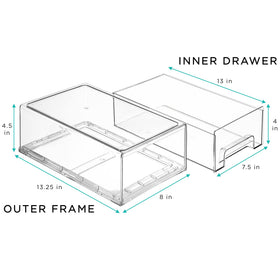 Sorbus drawer pull handles close-up highlighting smooth operation