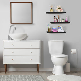 Sorbus 24in photo frames showcase shelf offering gallery-like display and organization.