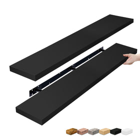 Sorbus 55-inch floating shelf, wall display for photos and keepsakes, space-saving.
