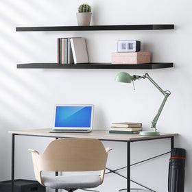 Sorbus bedroom shelf highlights plants and books for a calm space.