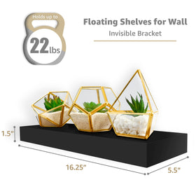 Sorbus floating shelves kitchen spice display for organized, accessible storage
