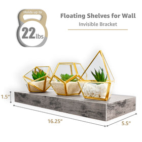 Sorbus wall shelf in bathroom holds towels and decor, freeing counter space