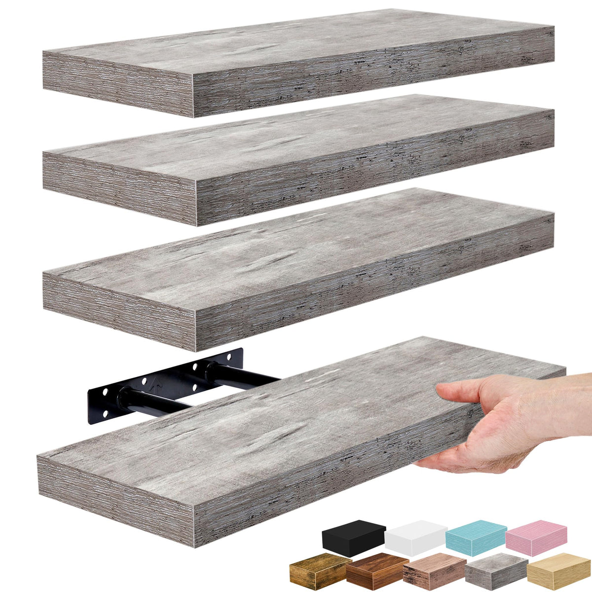 Sorbus floating shelf in kitchen for spice display and easy organization