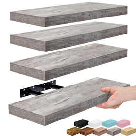 Sorbus floating shelf in kitchen for spice display and easy organization