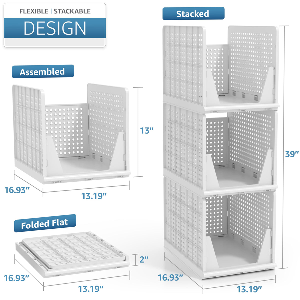 Sorbus garage storage bins are sturdy for tools and supplies.