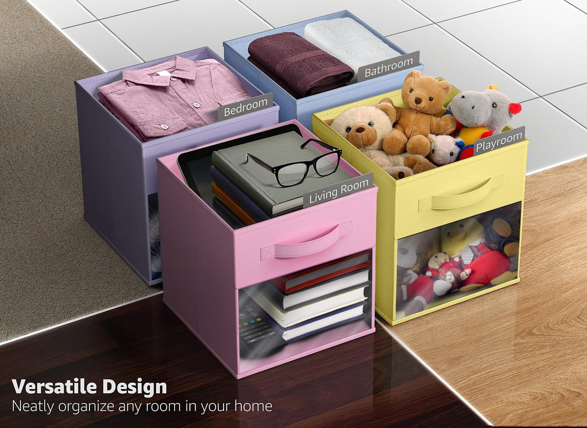 Sorbus nursery-storage-bin keeps baby items tidy in a calm space.