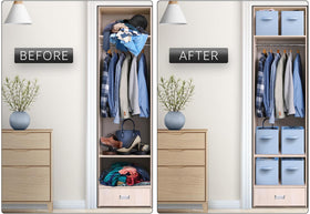 Sorbus pastel blue storage cubes with sturdy handles ease transport