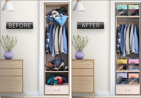 Shelf-friendly Sorbus bins fit closets and shelves for tidy spaces.