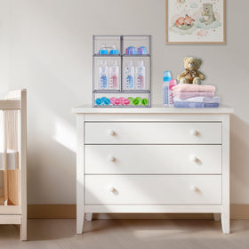 Sorbus Stackable Drawers clear makeup drawers help you find cosmetics quickly