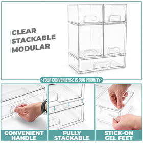 Sorbus Stackable Drawers tall drawer provides storage for taller bottles
