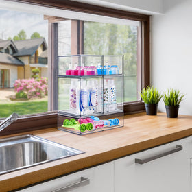 Sorbus Stackable Drawers wide drawer stores bulky toiletries with ease