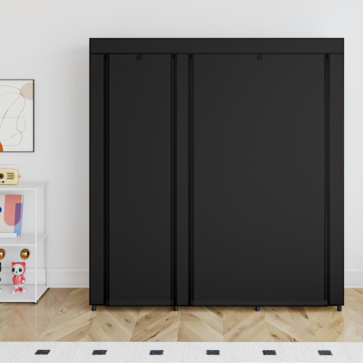 SORCEDAS 8-storage compartments offer versatile space for folded items and accessories
