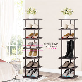 SORCEDAS entryway rack in use organizes footwear and reduces clutter