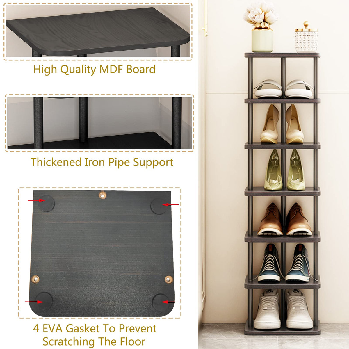 SORCEDAS multi-use storage display rack for books or decor items