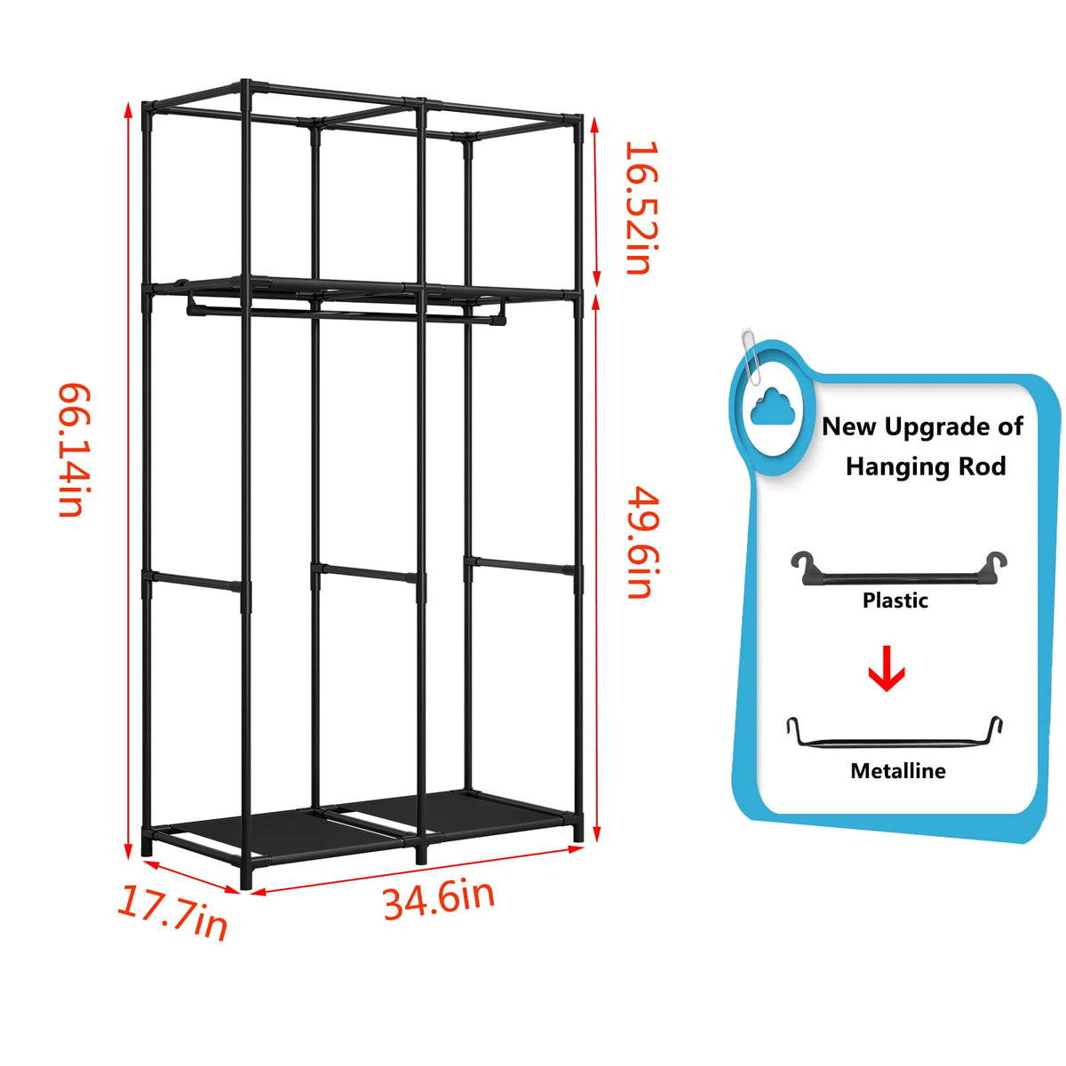 SORCEDAS dust cover protects clothes from dust on coffee wardrobe