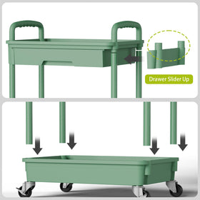 Sorgion compact kitchen cart fits tight spaces and boosts organization.