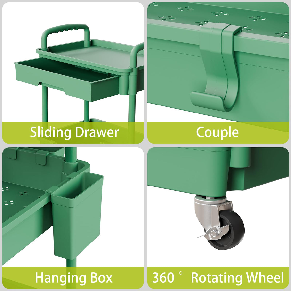 Sorgion ventilated shelves promote air circulation and freshness.