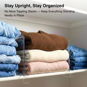 SortNStore acrylic purse organizer for clear, visible handbag storage.