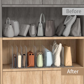 Bags stand upright to prevent sagging and creasing