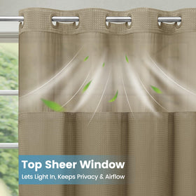 SORTTO top transparent window lets light in while preserving privacy