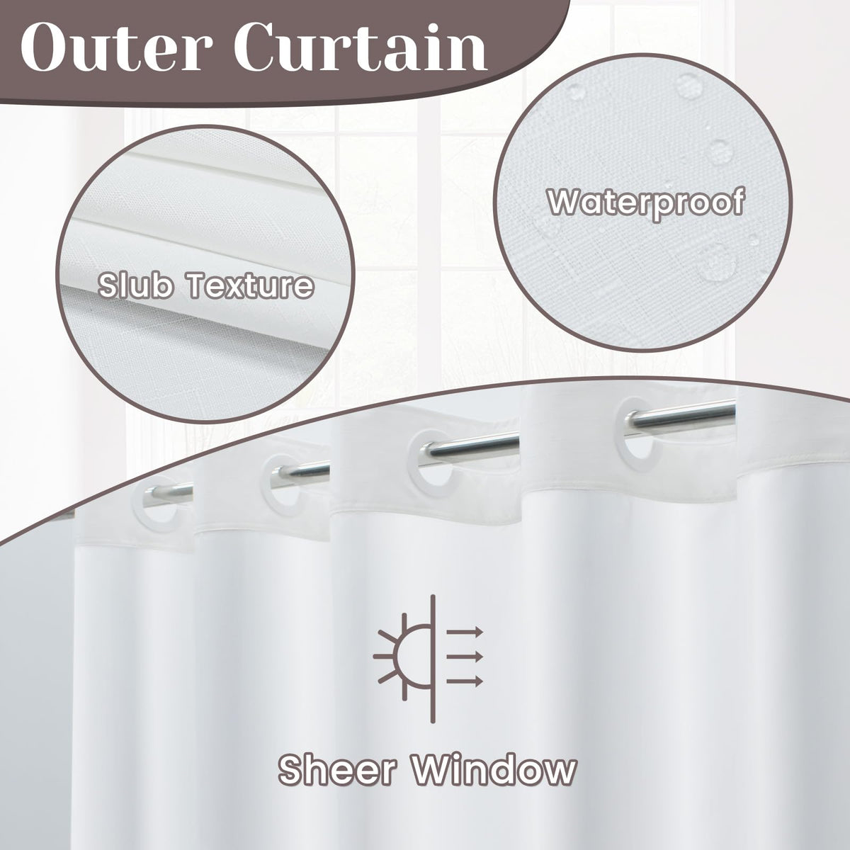 SORTTO snap-in liner waterproof inner for easy removal and cleaning