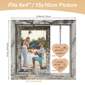 Soruney frame double glass panes showcase clear photos
