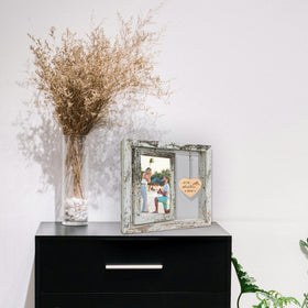 Soruney frame heart detail with dual content for engagement memories