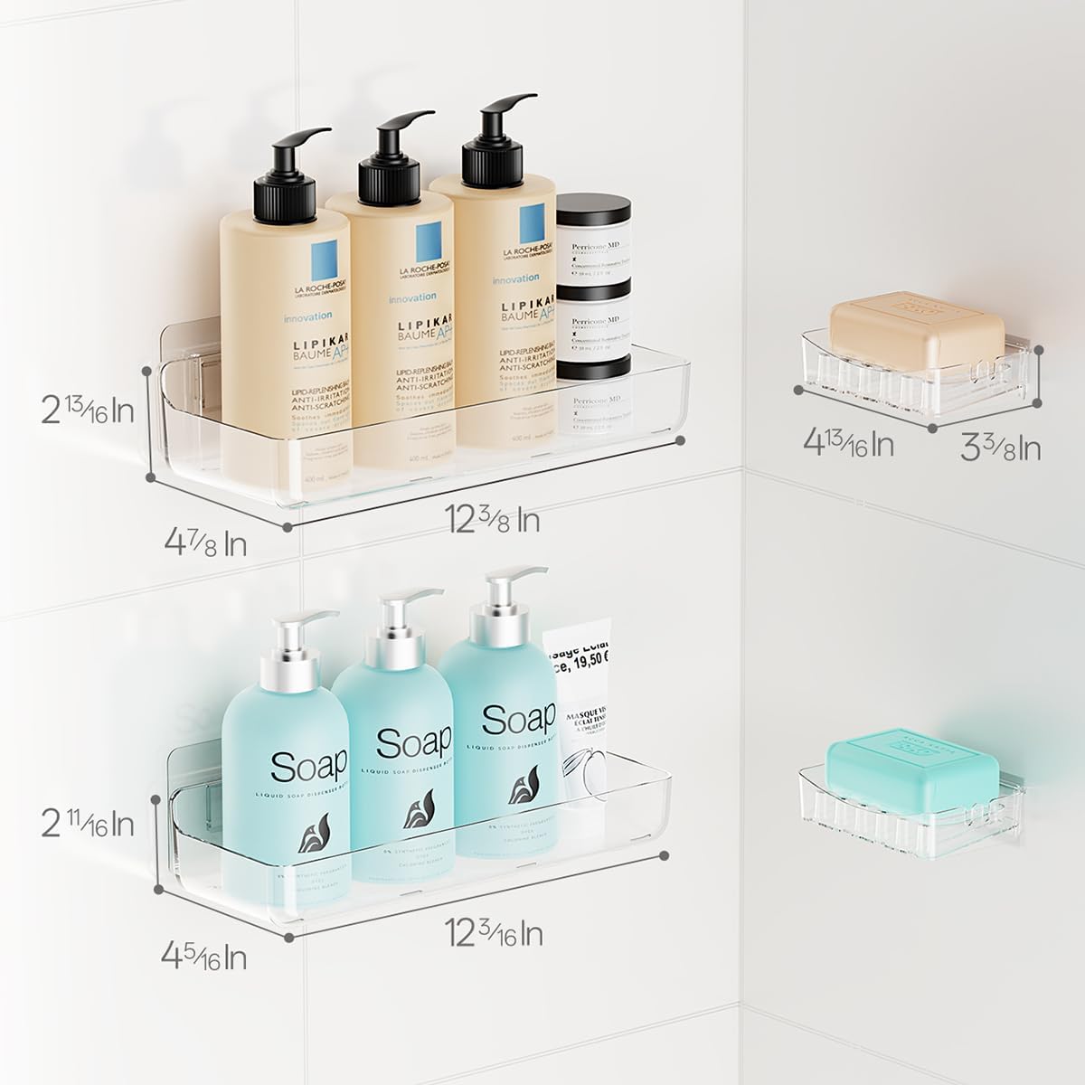 Sotfamily Compact design fits small bathrooms and showers easily.