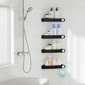 Sotfamily solid construction holds up to 10 pounds for reliable shower storage.