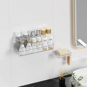 Sotfamily Vertical space-saving design maximizes small bathrooms.