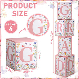 Sotiff wildflower grad letters PO close-up for vibrant graduation celebrations