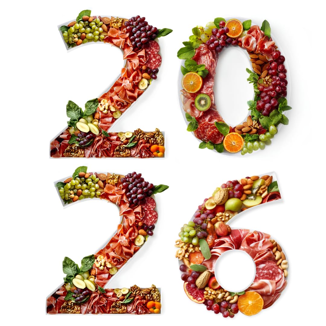 Soul & Lane 2026 charcuterie number box front view, ideal centerpiece for celebrations