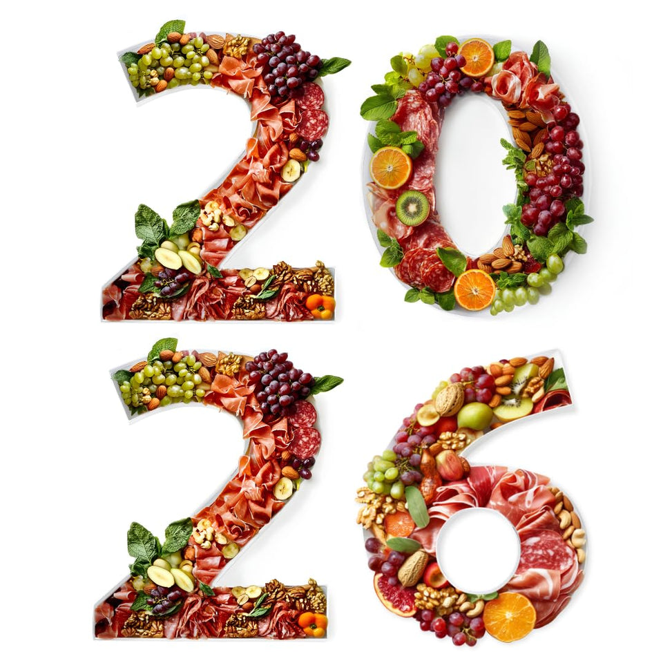 Soul & Lane 2026 charcuterie number box front view, ideal centerpiece for celebrations