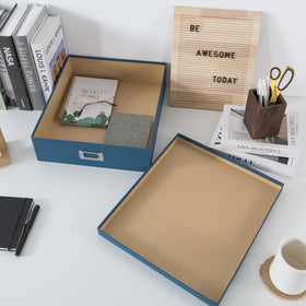 Soul & Lane display-ready storage on shelf for memories