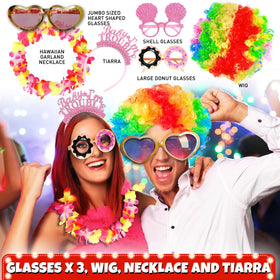 Soul Shift 70pc wedding props with large sunglasses for playful memories