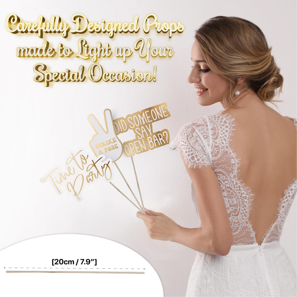 Soul Shift memory-making props invite guests to pose for vibrant wedding photos.