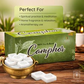 Soul Sticks camphor tablets blue anil offering vibrant fragrance at home
