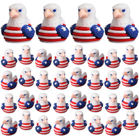 Soulchen 50 mini patriotic eagle duck figurines bulk set for easy gifting and decor.