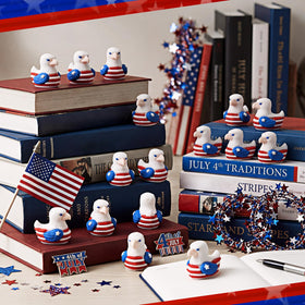 Soulchen rubber eagle duck figure with durable design for long-lasting displays.